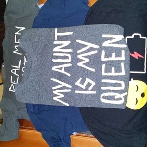 Set of 5 Funny graphic tees. Boys. Children's Place. Size small-5/6